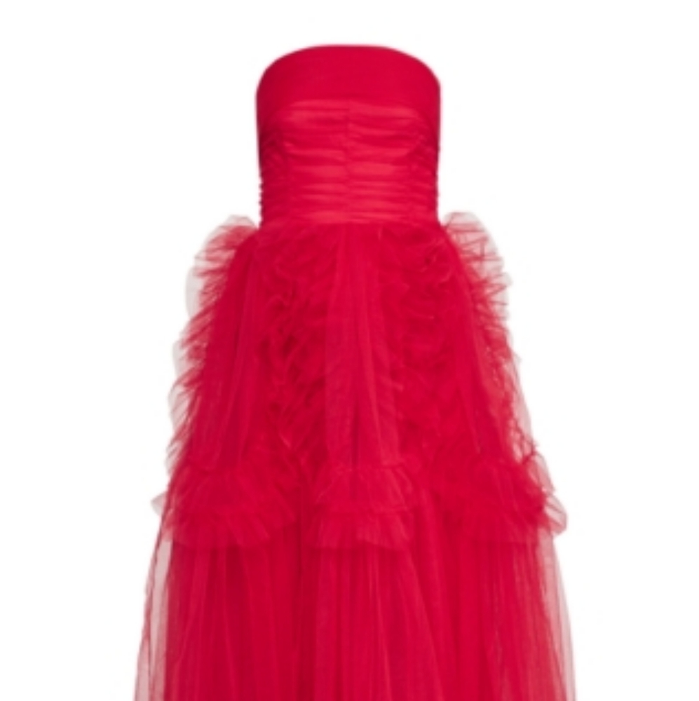 Bcbg Tulle red gown